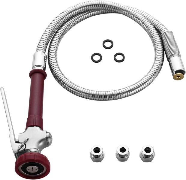 CFPJ01-45-R head and hose assembly, red, 45 inch hose